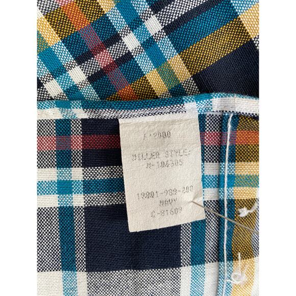 Vnt Cinch Miller Style Western Button Down Shirt Sz S Multi Plaid Long Sleeve - Picture 7 of 8